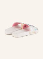 TOMMY HILFIGER Pantoletten, Farbe: WEISS/ MINT/ GELB (Bild 1)