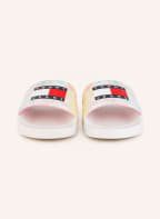 TOMMY HILFIGER Pantoletten, Farbe: WEISS/ MINT/ GELB (Bild 1)