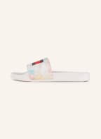 TOMMY HILFIGER Pantoletten, Farbe: WEISS/ MINT/ GELB (Bild 1)