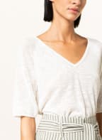 CINQUE Strickshirt CIMAY mit Leinen, Farbe: WEISS (Bild 1)