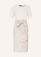 FFC Kleid im Materialmix, Farbe: CREME/ HELLGRAU (Bild 1)