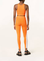 Palm Angels Cropped top, Color: ORANGE/ WHITE (Image 1)