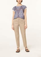 van Laack T-Shirt MANKA mit Spitze, Farbe: HELLBLAU/ TAUPE/ ECRU (Bild 1)