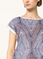 van Laack T-Shirt MANKA mit Spitze, Farbe: HELLBLAU/ TAUPE/ ECRU (Bild 1)