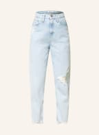 TOMMY JEANS Destroyed jeans MOM JEAN, Color: LIGHT BLUE (Image 1)