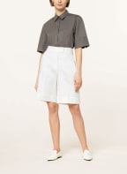 LUISA CERANO Shorts with linen, Color: WHITE (Image 1)