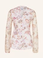 DESOTO Blusenshirt FAY im Materialmix, Farbe: CREME/ HELLLILA/ HELLROT (Bild 1)
