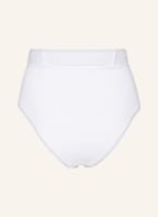 MOSCHINO High-Waist-Bikini-Hose GOLDEN BUCKLE, Farbe: WEISS (Bild 1)