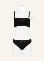 MOSCHINO Bralette bikini top GOLDEN BUCKLE, Color: BLACK (Image 1)