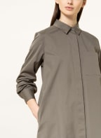 REPEAT Hemdblusenkleid, Farbe: OLIV (Bild 1)