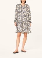 REPEAT Leinenkleid, Farbe: BLAU/ DUNKELGELB/ HELLROSA (Bild 1)