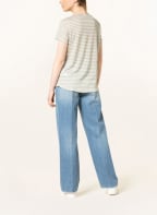 REPEAT T-Shirt aus Leinen, Farbe: WEISS/ GRÜN (Bild 1)