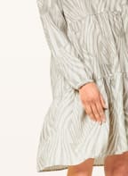 REPEAT Leinenkleid, Farbe: WEISS/ GRAU (Bild 1)