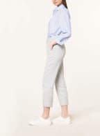 CAMBIO 7/8-Chino KRYSTAL mit Leinen , Farbe: HELLGRAU (Bild 1)