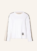 MARC CAIN Longsleeve im Materialmix, Farbe: 100 WHITE (Bild 1)