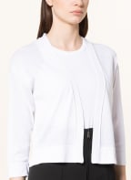 MARC CAIN Strickhülle mit Leinen, Farbe: 100 WHITE (Bild 1)