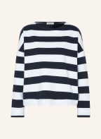 MAERZ MUENCHEN Longsleeve, Farbe: WEISS/ DUNKELBLAU (Bild 1)