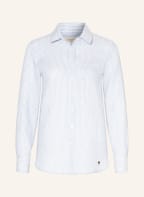 WEEKEND MaxMara Hemdbluse MOLO aus Leinen, Farbe: WEISS/ HELLBLAU (Bild 1)