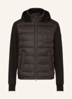 handstich Daunenjacke im Materialmix , Farbe: SCHWARZ (Bild 1)