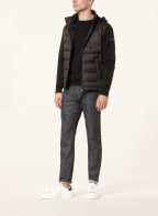 handstich Daunenjacke im Materialmix , Farbe: SCHWARZ (Bild 1)