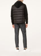 handstich Daunenjacke im Materialmix , Farbe: SCHWARZ (Bild 1)