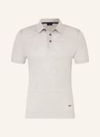 JOOP! Strick-Poloshirt mit Leinen, Farbe: HELLGRAU (Bild 1)