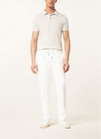 JOOP! Knit polo shirt with linen, Color: LIGHT GRAY (Image 1)