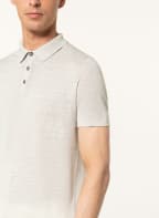 JOOP! Knit polo shirt with linen, Color: LIGHT GRAY (Image 1)