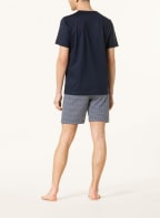 mey Shorty-Schlafanzug Serie BILUND, Farbe: DUNKELBLAU/ WEISS (Bild 1)