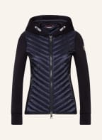 No.1 Como Sweatjacke FOGGIA im Materialmix , Farbe: DUNKELBLAU (Bild 1)