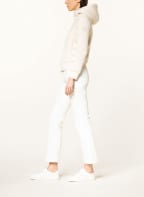 No.1 Como Sweatjacke TERNI im Materialmix , Farbe: CREME (Bild 1)