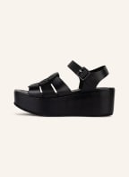 SHABBIES AMSTERDAM Platform sandals, Color: BLACK (Image 1)