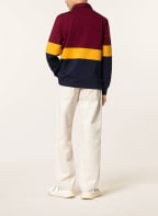 FRED PERRY Jersey-Poloshirt, Farbe: DUNKELROT/ DUNKELGELB/ DUNKELBLAU (Bild 1)