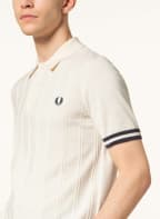 FRED PERRY Strick-Poloshirt Regular Fit, Farbe: CREME/ DUNKELBLAU (Bild 1)