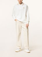 FRED PERRY Poloshirt im Materialmix, Farbe: ECRU (Bild 1)