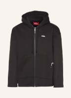 032c Oversized-Sweatjacke, Farbe: SCHWARZ (Bild 1)