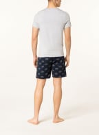 mey Lounge-Shorts Serie MYMODERNS, Farbe: DUNKELBLAU/ GRAU (Bild 1)