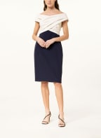 LAUREN RALPH LAUREN Cocktail dress IRENE, Color: DARK BLUE/ ECRU (Image 1)