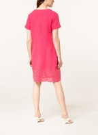 Princess GOES HOLLYWOOD Leinenkleid mit Lochspitze, Farbe: PINK (Bild 1)