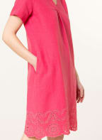 Princess GOES HOLLYWOOD Leinenkleid mit Lochspitze, Farbe: PINK (Bild 1)