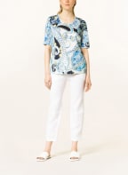 efixelle Blusenshirt, Farbe: WEISS/ DUNKELBLAU/ HELLBLAU (Bild 1)