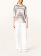 efixelle Shirt mit 3/4-Arm, Farbe: WEISS/ BRAUN (Bild 1)