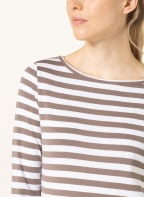 efixelle Shirt mit 3/4-Arm, Farbe: WEISS/ BRAUN (Bild 1)