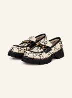 GUCCI Plateau-Loafer 1955 HORSEBIT, Farbe: WEISS/ SCHWARZ (Bild 1)