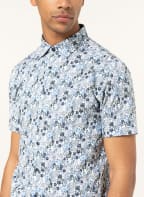 DESOTO Kurzarm-Hemd Slim Fit, Farbe: GRÜN/ HELLBLAU/ ECRU (Bild 1)