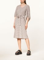 ICHI Kleid IHJUNCA mit 3/4-Arm, Farbe: BEIGE/ SCHWARZ (Bild 1)
