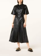 STAND STUDIO Hemdblusenkleid NAHARA in Lederoptik, Farbe: SCHWARZ (Bild 1)