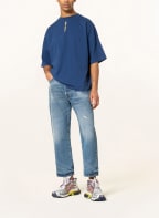 Palm Angels Oversized shirt, Color: BLUE/ YELLOW (Image 1)