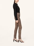 STUDIO AR Lederhose , Farbe: TAUPE/ DUNKELGRAU (Bild 1)