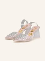 ras Slingpumps BLUES mit Schmucksteinen, Farbe: WEISS/ SILBER (Bild 1)